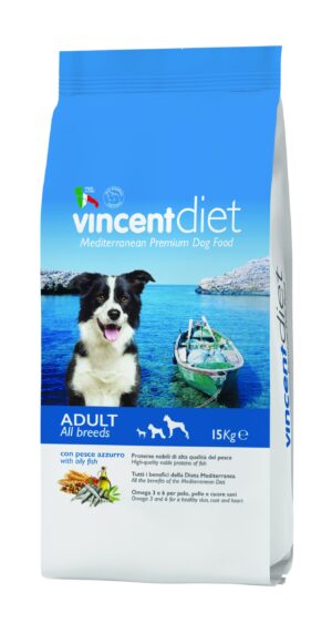 מזון יבש לכלב וינסנט דיאט דגים