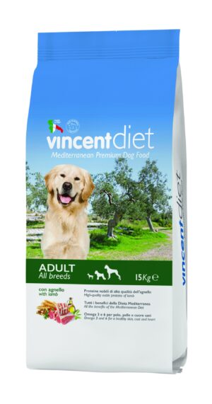 מזון יבש לכלב וינסנט דיאט טלה