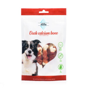 חטיף לכלב פור לייף עצם סידן בציפוי חזה ברווז 70 גרם