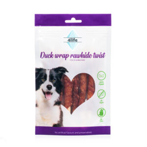 חטיף לכלב פור לייף מקלוני עור בציפוי חזה ברווז 70 גרם