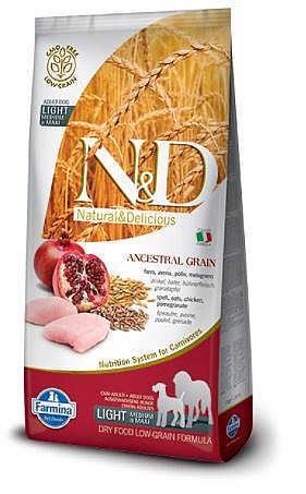 מזון יבש לכלב נטורל דלישס מופחת דגנים עוף 12 ק"ג