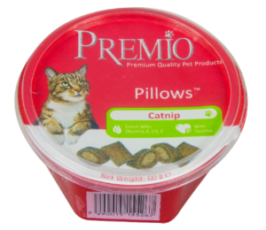 פרמיו - חטיף לחתול - כריות עם קאטניפ - קופסא 60 גרם
