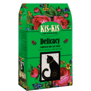 מזון יבש לחתול קיס קיס עוף והרינג 7.5 ק"ג