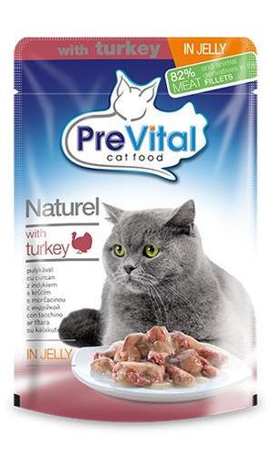 PreVital פאוץ' בשר הודו במרקם ג'לי לחתול 85 ג' פרי ויטל