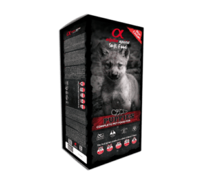 מזון יבש לכלב אלפא ספיריט מזון חצי לח לגורי כלבים 9 ק"ג