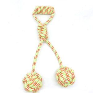 צעצוע לכלב כדור עם חבל