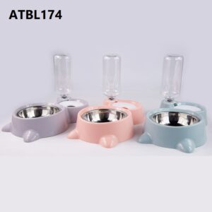 מתקן שתייה ואוכל לכלב ולחתול